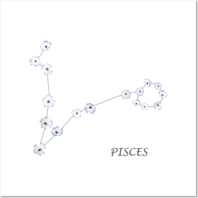 PISCES zodiac sign Wall Art by colorandcolor